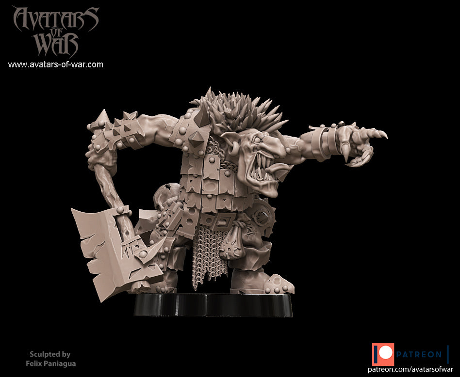 GOBLIN - Goblin Chief02 - BR - GOBLIN - Fantasy – Avatars of War - Legendary Heroes Patreon June 2021 - Batch 1a