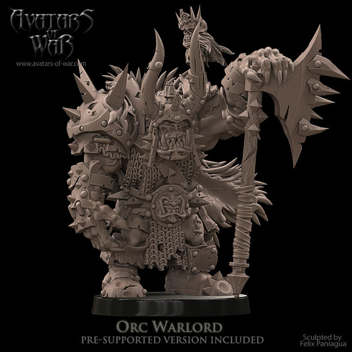 ORC - Orc Warlord with great weapon - BR - ORCS - Fantasy – Avatars of War - Legendary Heroes Patreon May 2021 - Batch 1