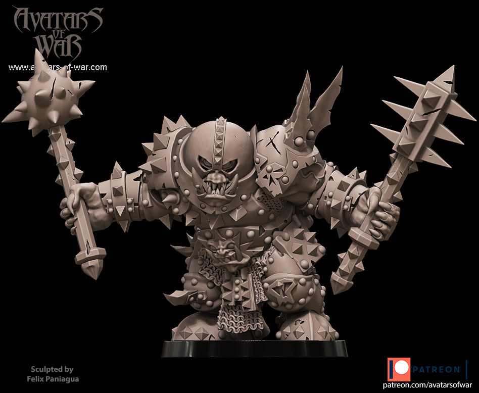 ORC - Orques de Fer avec un régiment d'armes puissantes - BR - ORCS - Fantasy – Avatars de Guerre