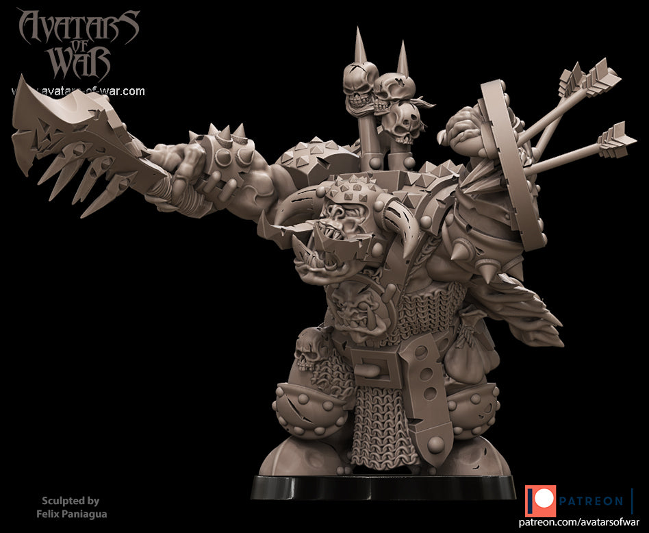 ORC - Orques de Fer avec un régiment d'armes puissantes - BR - ORCS - Fantasy – Avatars de Guerre