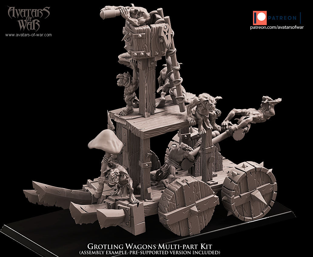 GOBLIN - Grotlings Wagon - MULTI - GOBLIN - Fantasy – Avatars of War