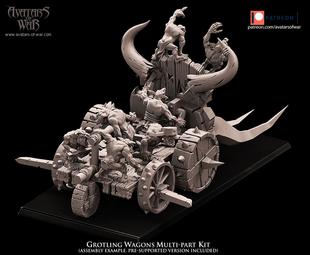 GOBLIN - Grotlings Wagon - MULTI - GOBLIN - Fantasy – Avatars of War