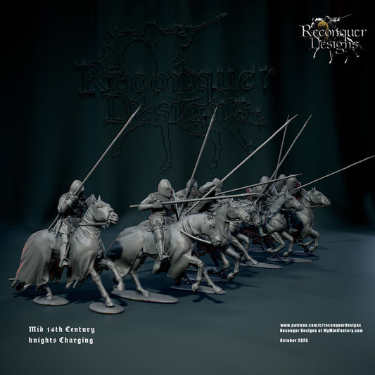 RD - Knights Mid 14th century Charging - MULTI - Historical - Reconquer Designs 25-10 Novità