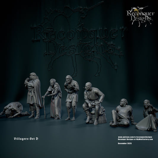 RD - Villagers Set D - BR - Historical - Reconquer Designs 25-12 Novità