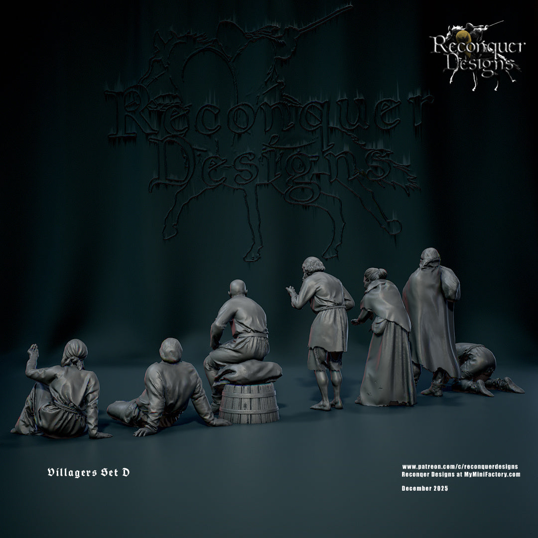 RD - Villagers Set D - BR - Historical - Reconquer Designs 25-12 Novità