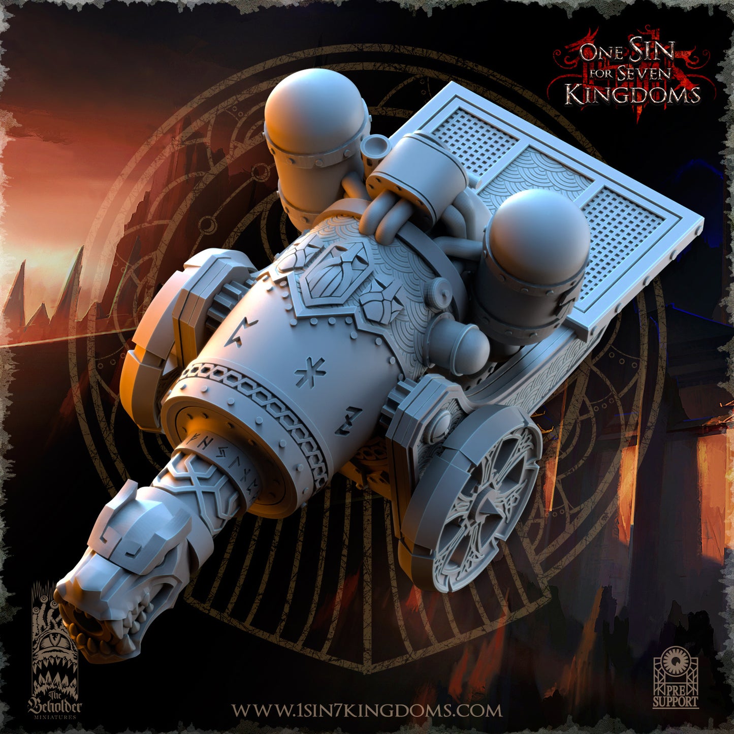 DK - Ingénieurs de guerre - BR – ROYAUME DES NAINS - Fantasy – The Beholder Miniatures 25-05 Nouveau