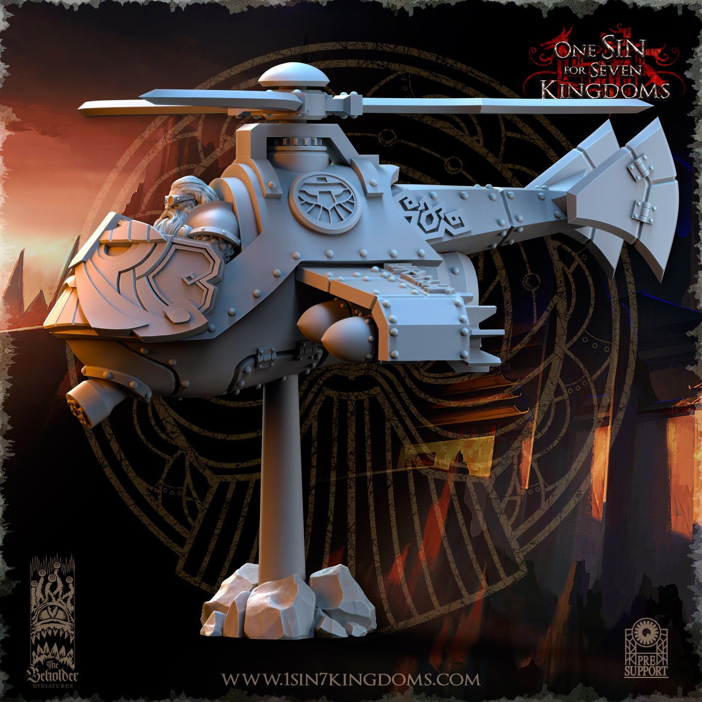 DK - Ingénieurs de guerre - BR – ROYAUME DES NAINS - Fantasy – The Beholder Miniatures 25-05 Nouveau