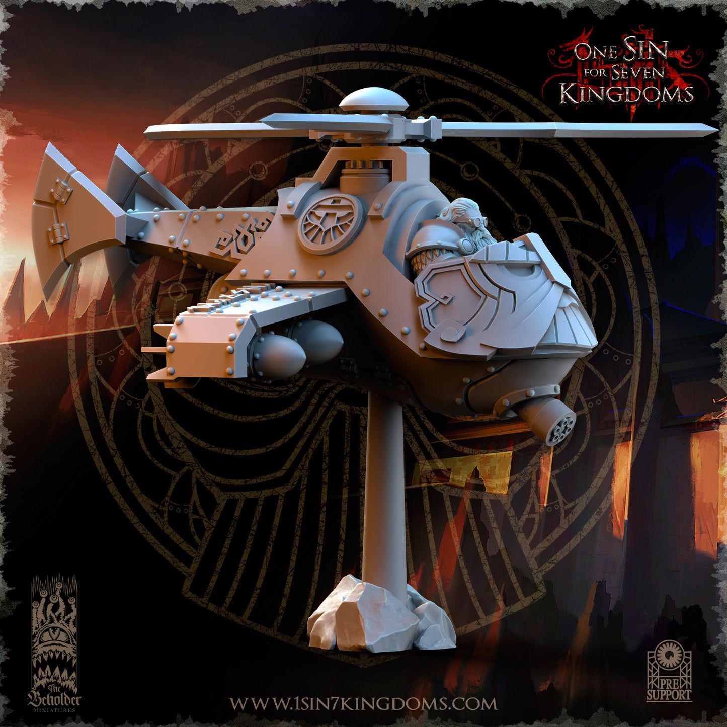 DK - Ingénieurs de guerre - BR – ROYAUME DES NAINS - Fantasy – The Beholder Miniatures 25-05 Nouveau
