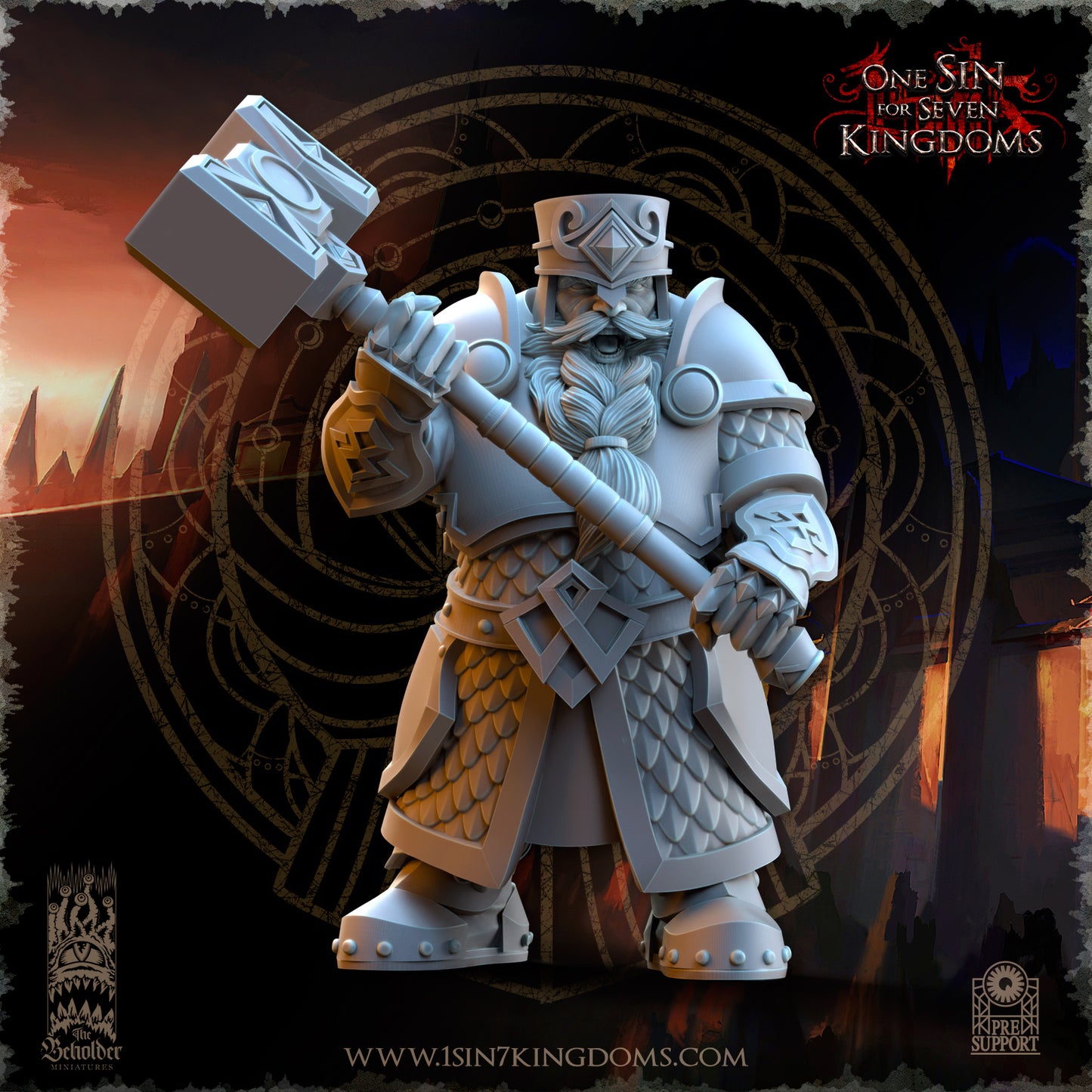 DK - Ingénieurs de guerre - BR – ROYAUME DES NAINS - Fantasy – The Beholder Miniatures 25-05 Nouveau