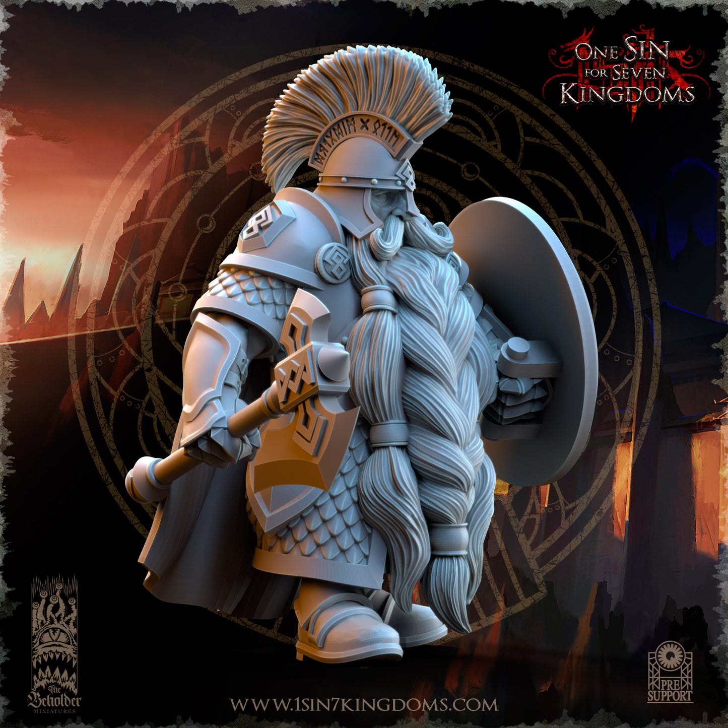 DK - War Engineers - BR – DWARVEN KINGDOM - Fantasy – The Beholder Miniatures 25-05 New