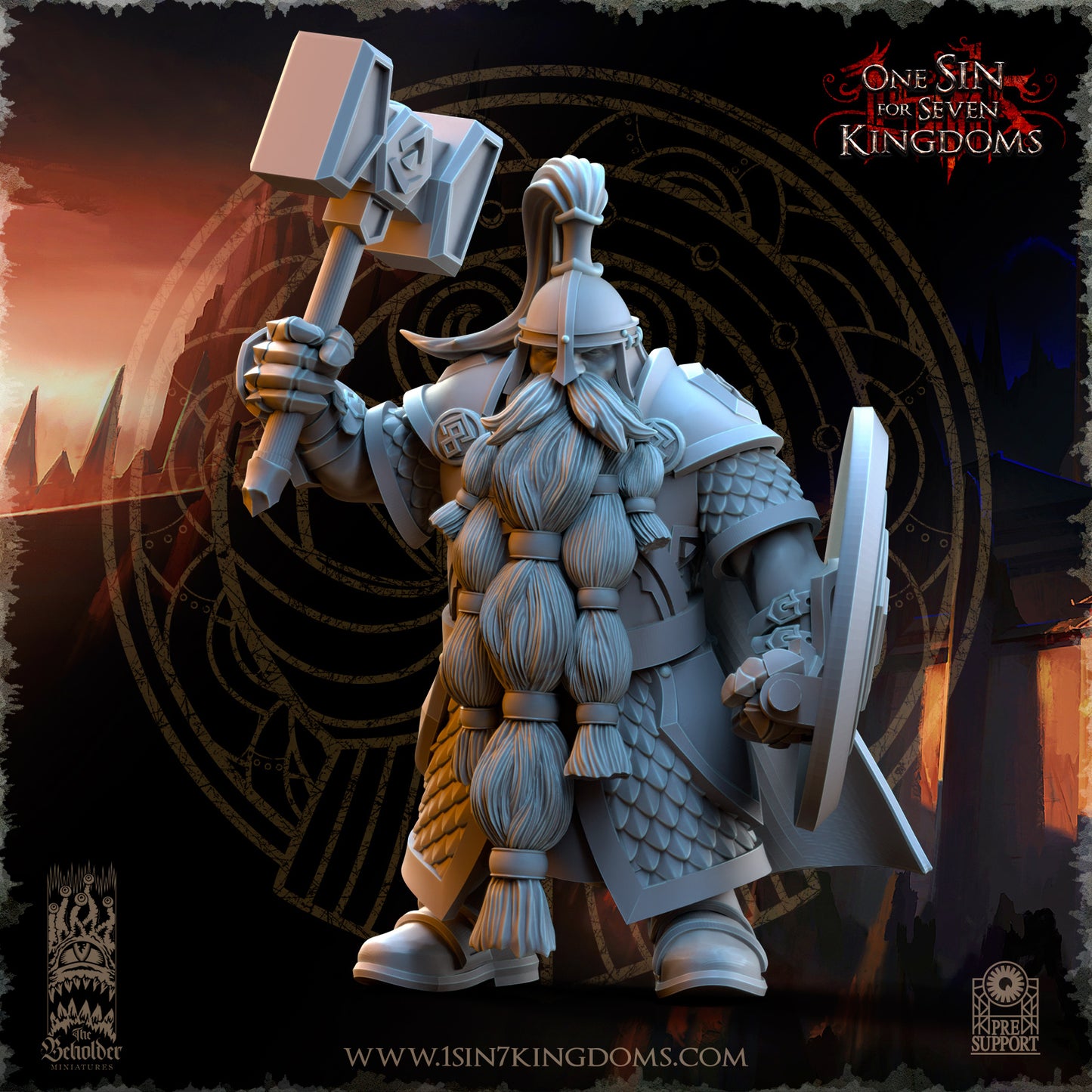DK - Ingénieurs de guerre - BR – ROYAUME DES NAINS - Fantasy – The Beholder Miniatures 25-05 Nouveau