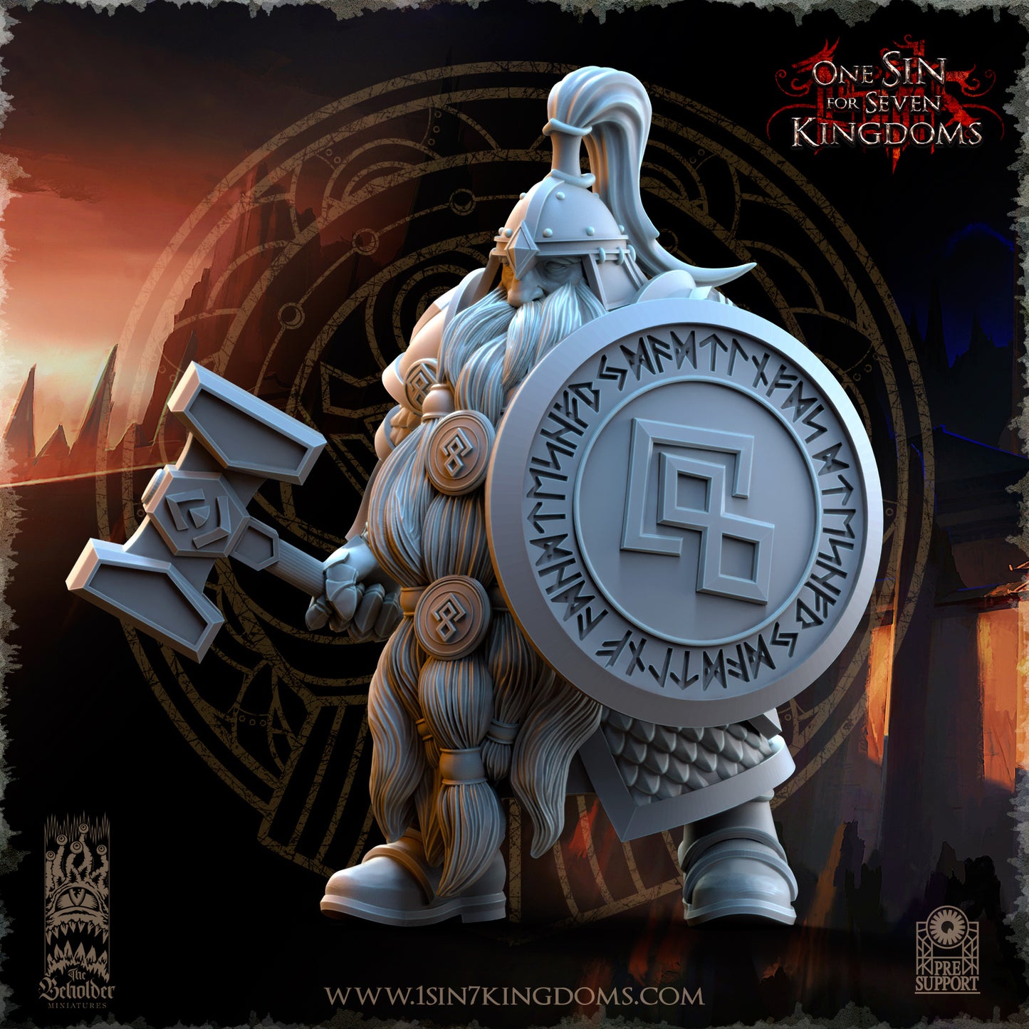 DK - Ingénieurs de guerre - BR – ROYAUME DES NAINS - Fantasy – The Beholder Miniatures 25-05 Nouveau