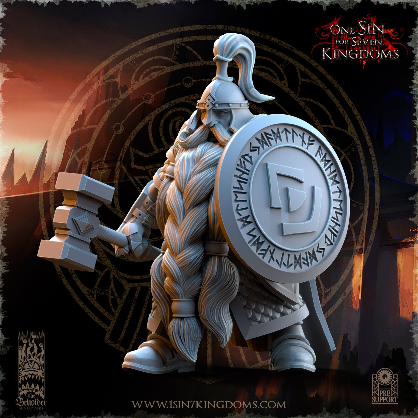 DK - Ingénieurs de guerre - BR – ROYAUME DES NAINS - Fantasy – The Beholder Miniatures 25-05 Nouveau