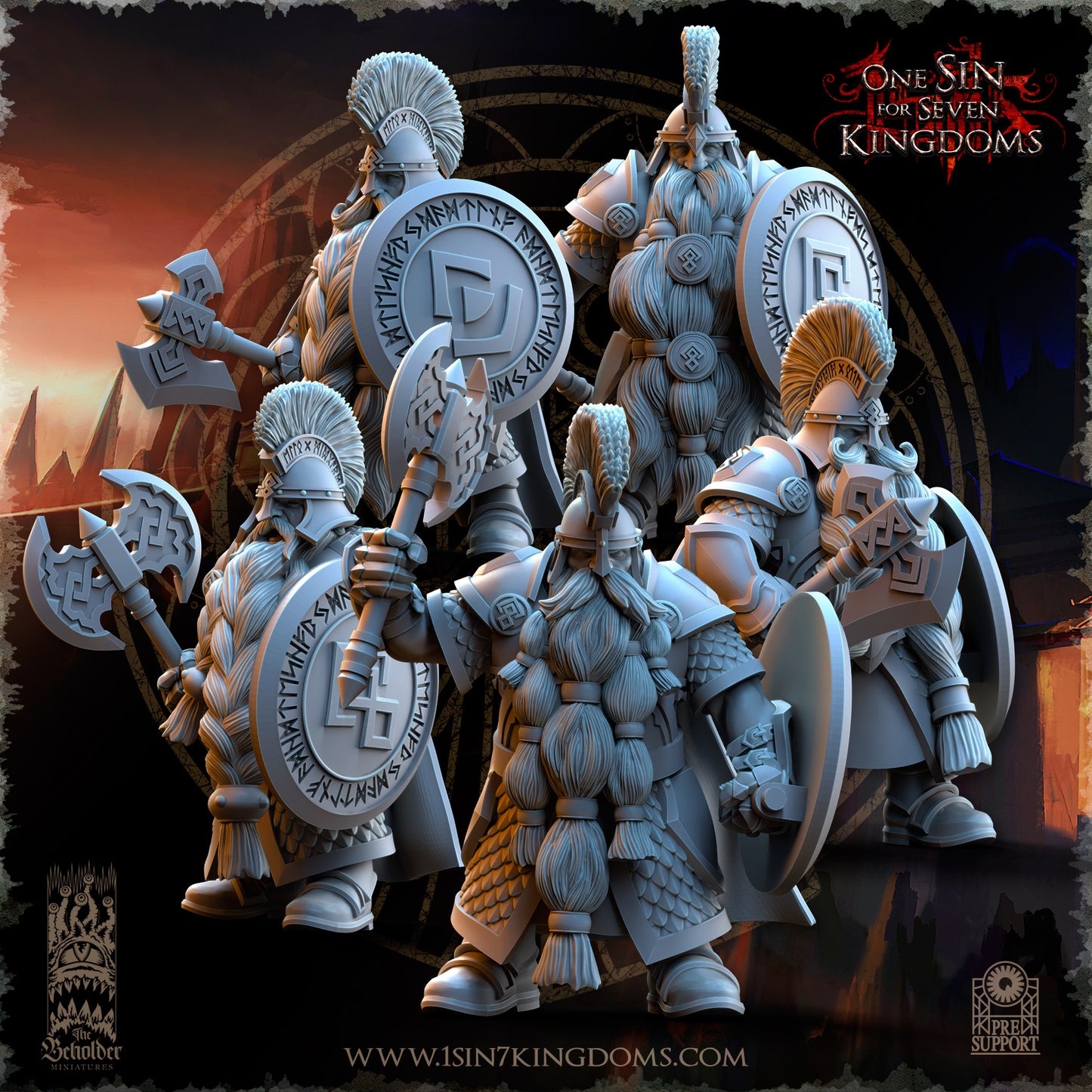 DK - War Engineers - BR – DWARVEN KINGDOM - Fantasy – The Beholder Miniatures 25-05 New