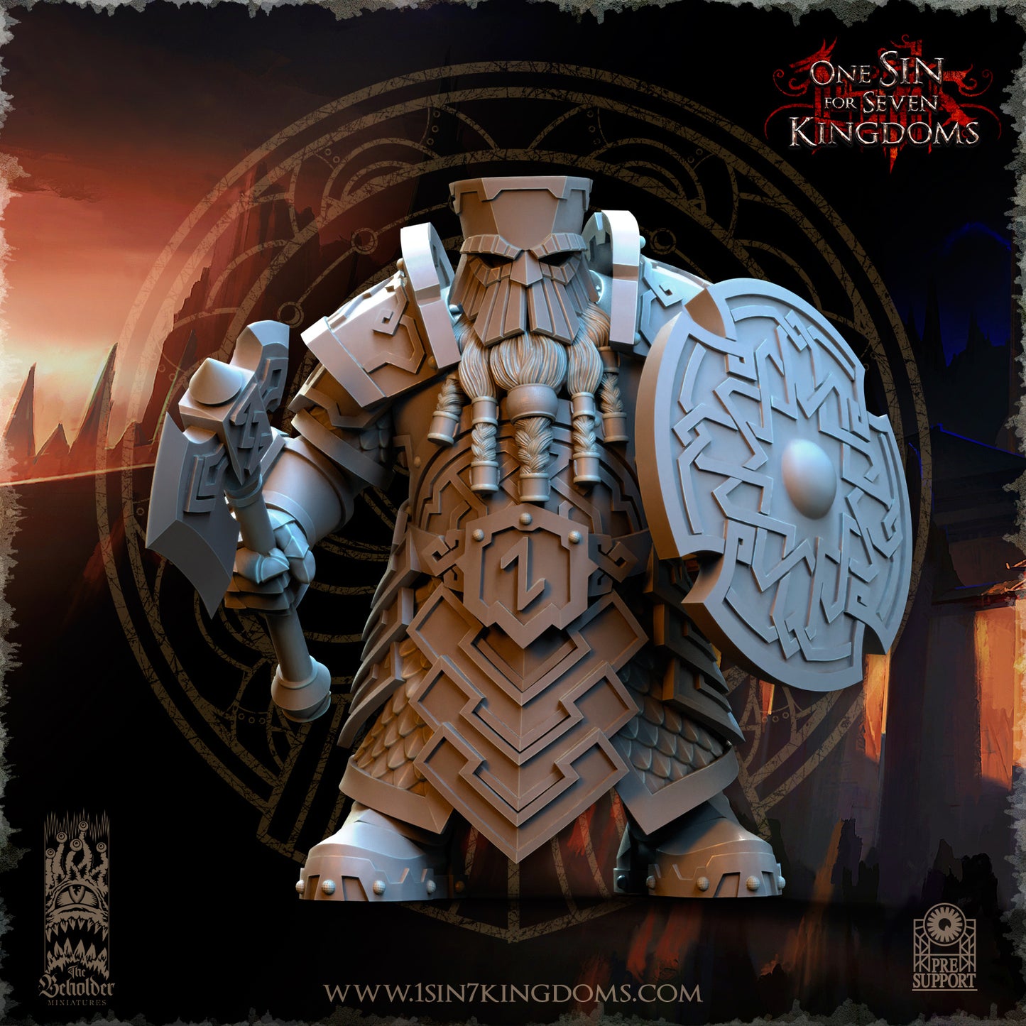 DK - Ingénieurs de guerre - BR – ROYAUME DES NAINS - Fantasy – The Beholder Miniatures 25-05 Nouveau