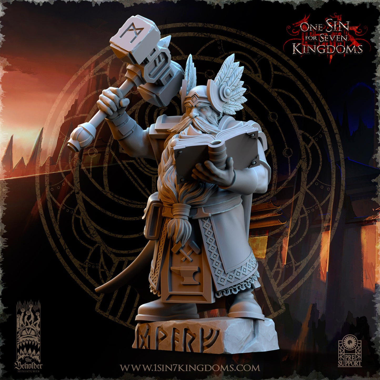 DK - Ingénieurs de guerre - BR – ROYAUME DES NAINS - Fantasy – The Beholder Miniatures 25-05 Nouveau