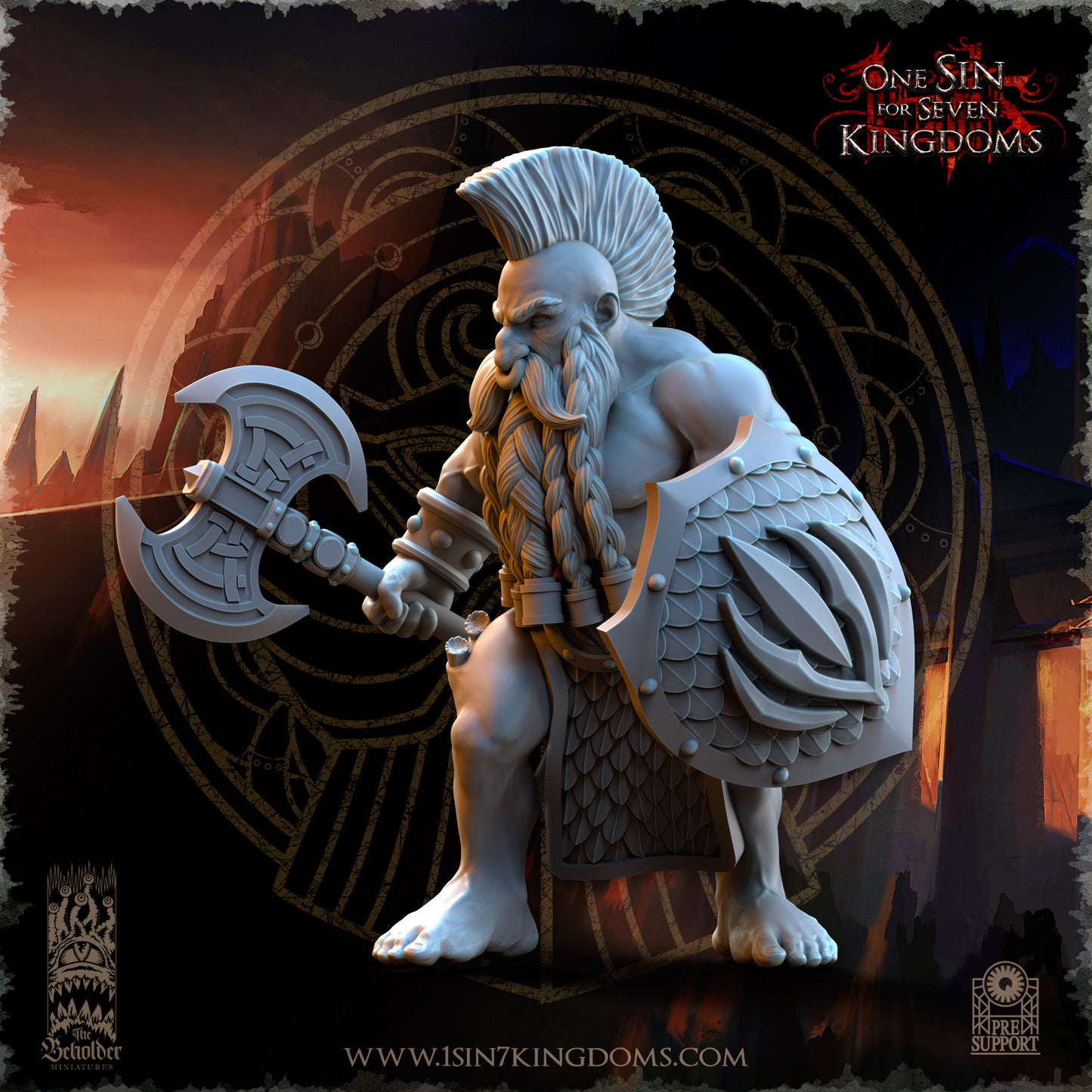 DK - Ingénieurs de guerre - BR – ROYAUME DES NAINS - Fantasy – The Beholder Miniatures 25-05 Nouveau
