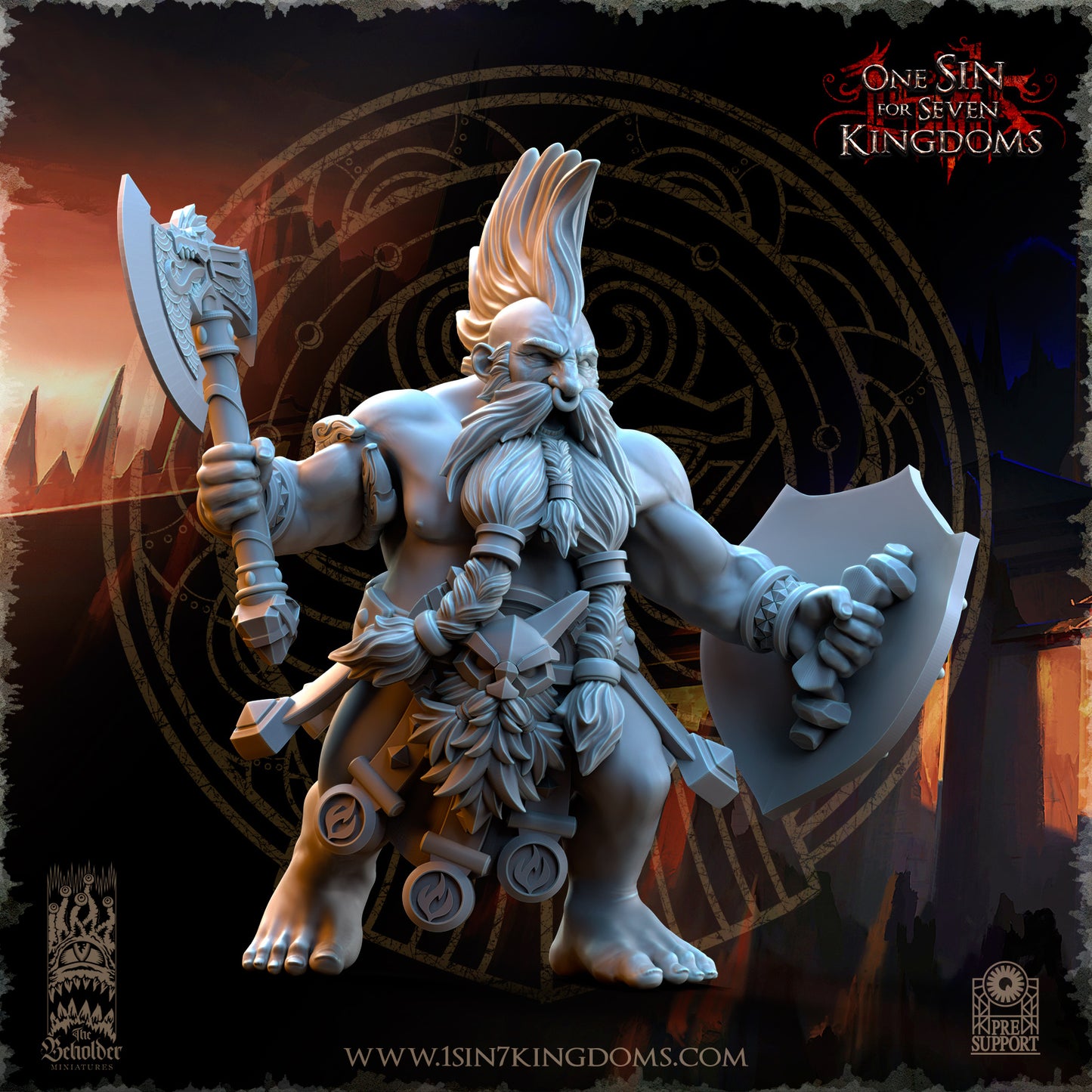 DK - Ingénieurs de guerre - BR – ROYAUME DES NAINS - Fantasy – The Beholder Miniatures 25-05 Nouveau