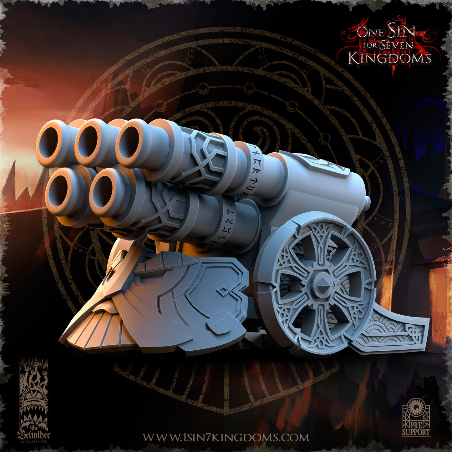 DK - Ingénieurs de guerre - BR – ROYAUME DES NAINS - Fantasy – The Beholder Miniatures 25-05 Nouveau