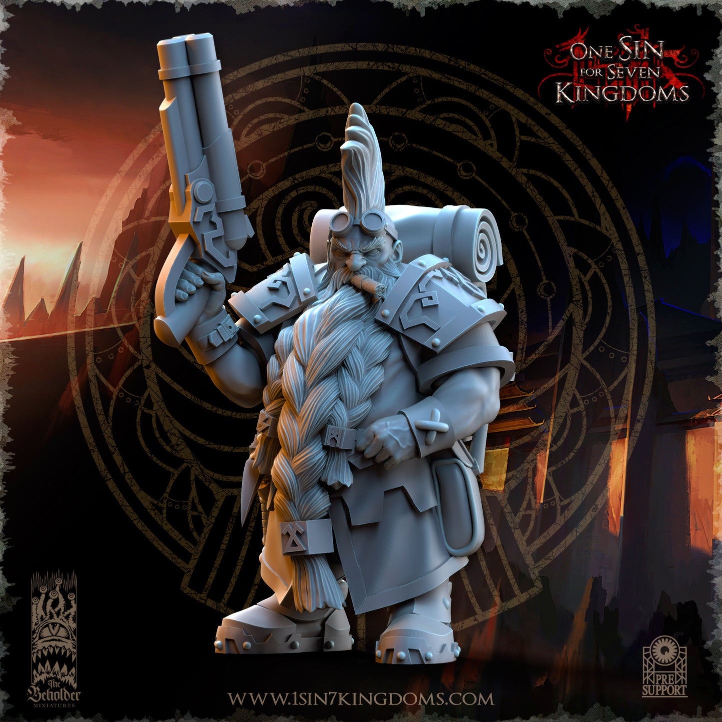 DK - War Engineers - BR – DWARVEN KINGDOM - Fantasy – The Beholder Miniatures 25-05