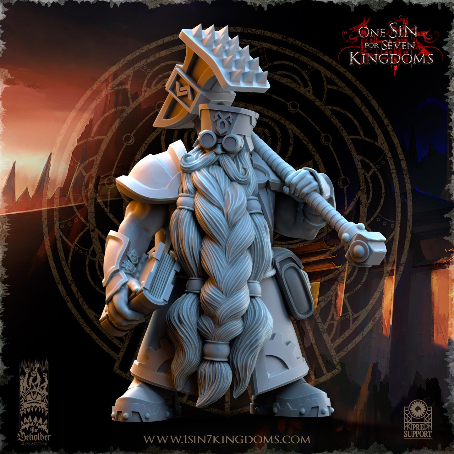 DK - War Engineers - BR – DWARVEN KINGDOM - Fantasy – The Beholder Miniatures 25-05