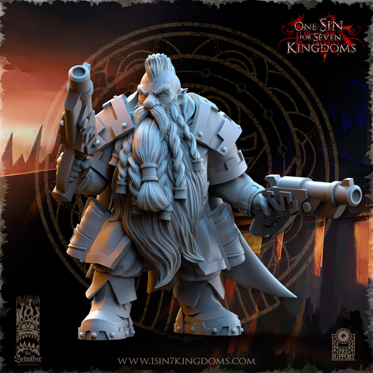 DK - War Engineers - BR – DWARVEN KINGDOM - Fantasy – The Beholder Miniatures 25-05