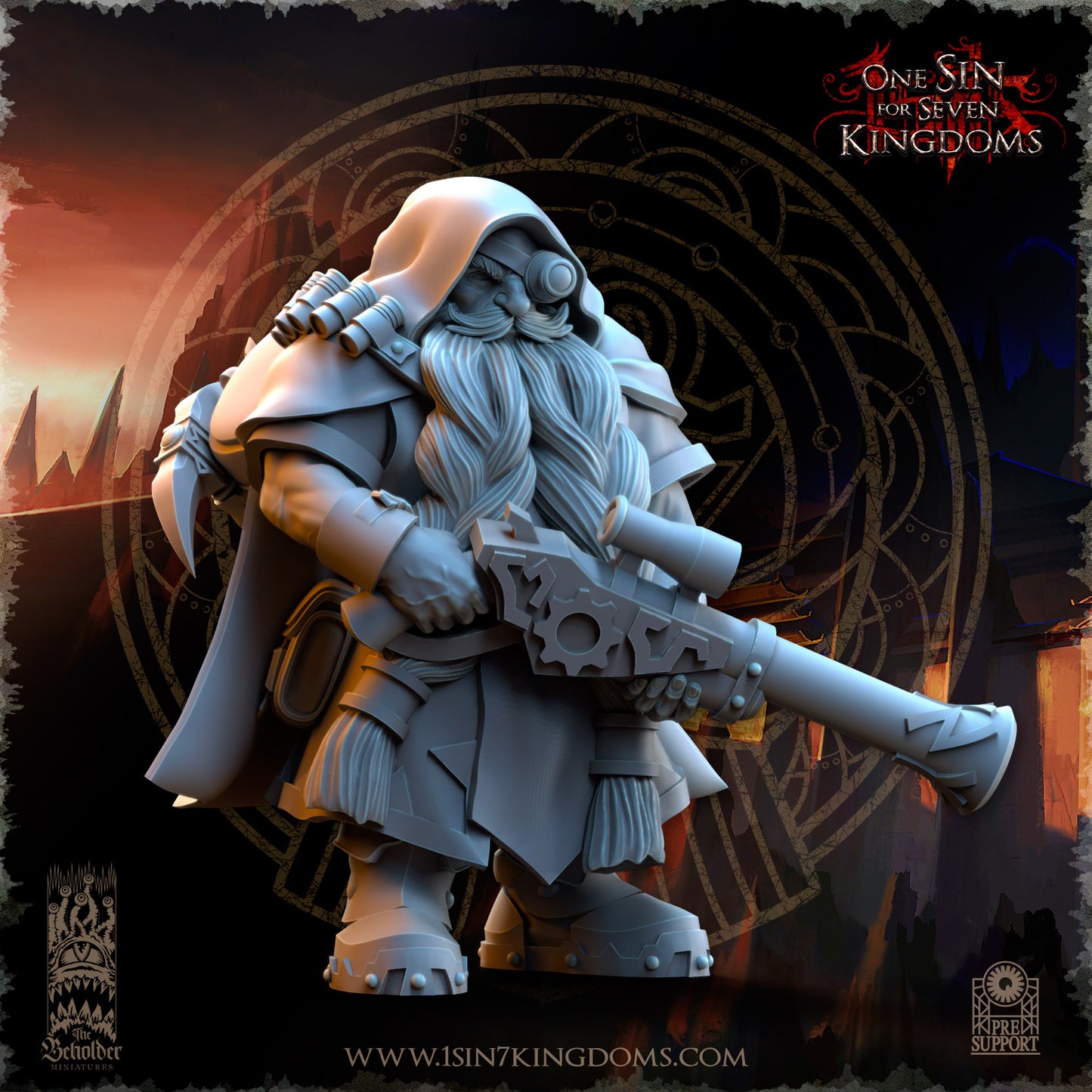 DK - War Engineers - BR – DWARVEN KINGDOM - Fantasy – The Beholder Miniatures 25-05