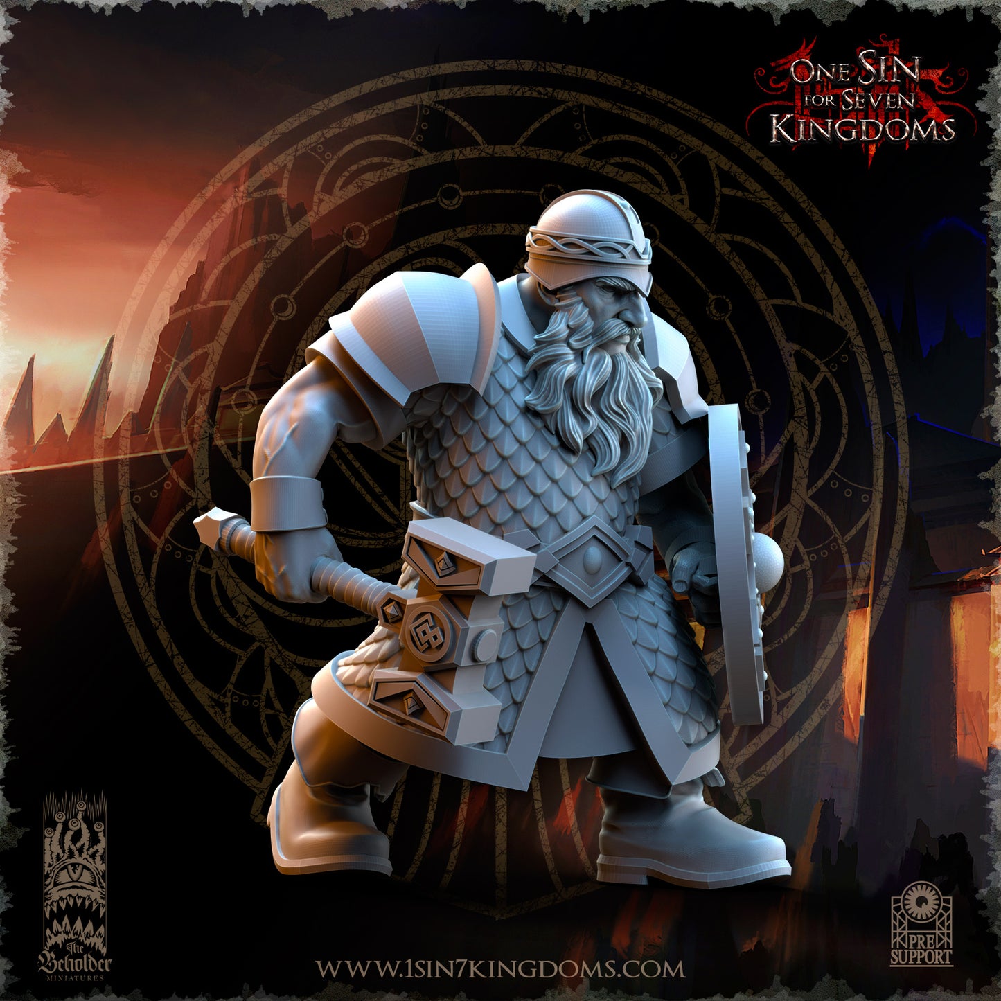 DK - Ingénieurs de guerre - BR – ROYAUME DES NAINS - Fantasy – The Beholder Miniatures 25-05 Nouveau