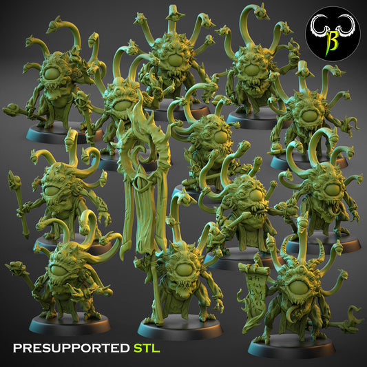 DL -  Disc Eyeples Squad + Command Group - BR - DARK LEGIONS - CHAOS - DEMON - Fantasy – ClayBeastCreation - 25-07