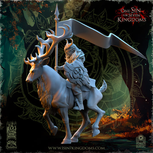 EE - Deepwood Raiders Command Group - BR - EVERGREEN ELVES - The Beholder Miniatures 25-10 Novità