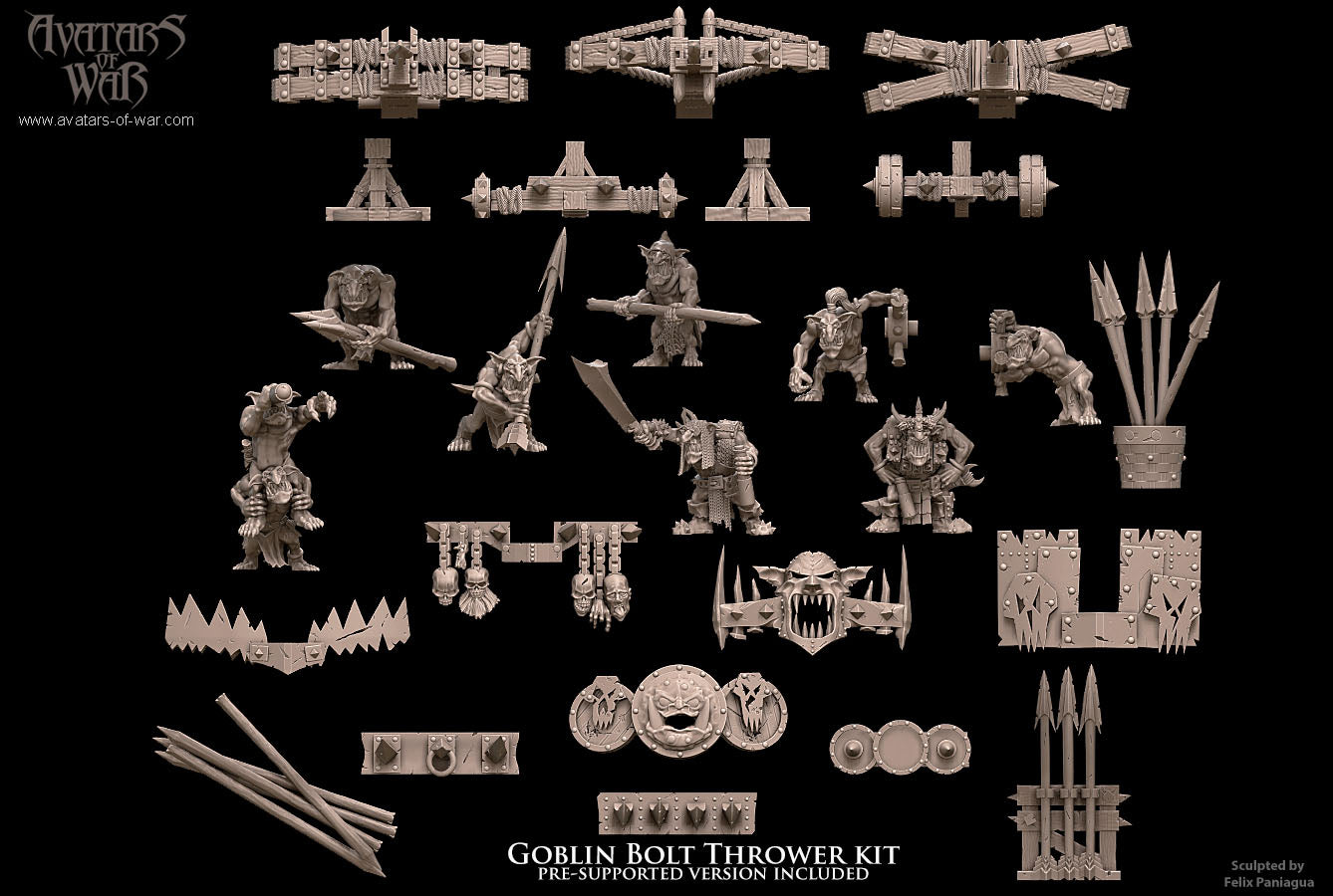 ORC - Orques de Fer avec un régiment d'armes puissantes - BR - ORCS - Fantasy – Avatars de Guerre