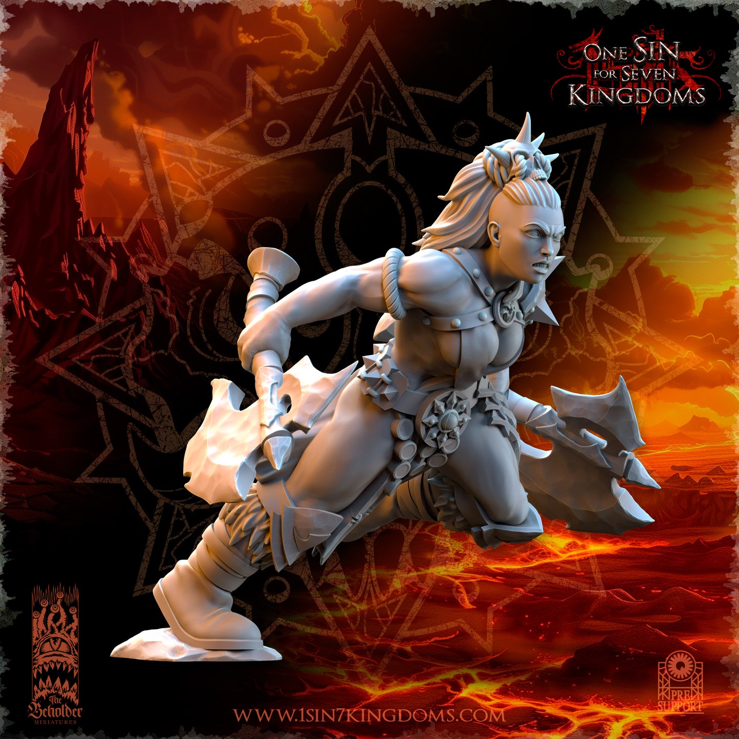 EE - Ohru Tree Shepherd - MULTI – ELFES À FEUILLES PERSISTANTES - Fantasy – The Beholder Miniatures 25-04