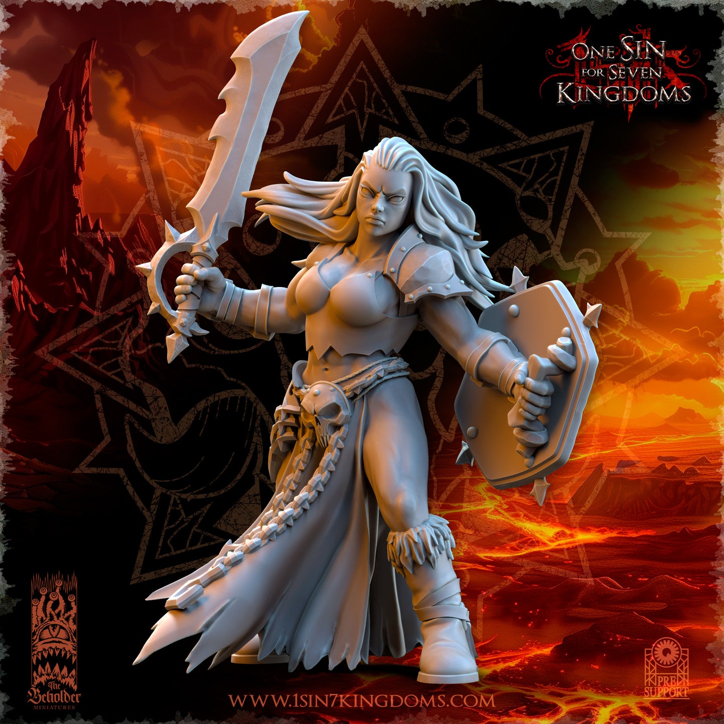 EE - Ohru Tree Shepherd - MULTI – ELFES À FEUILLES PERSISTANTES - Fantasy – The Beholder Miniatures 25-04