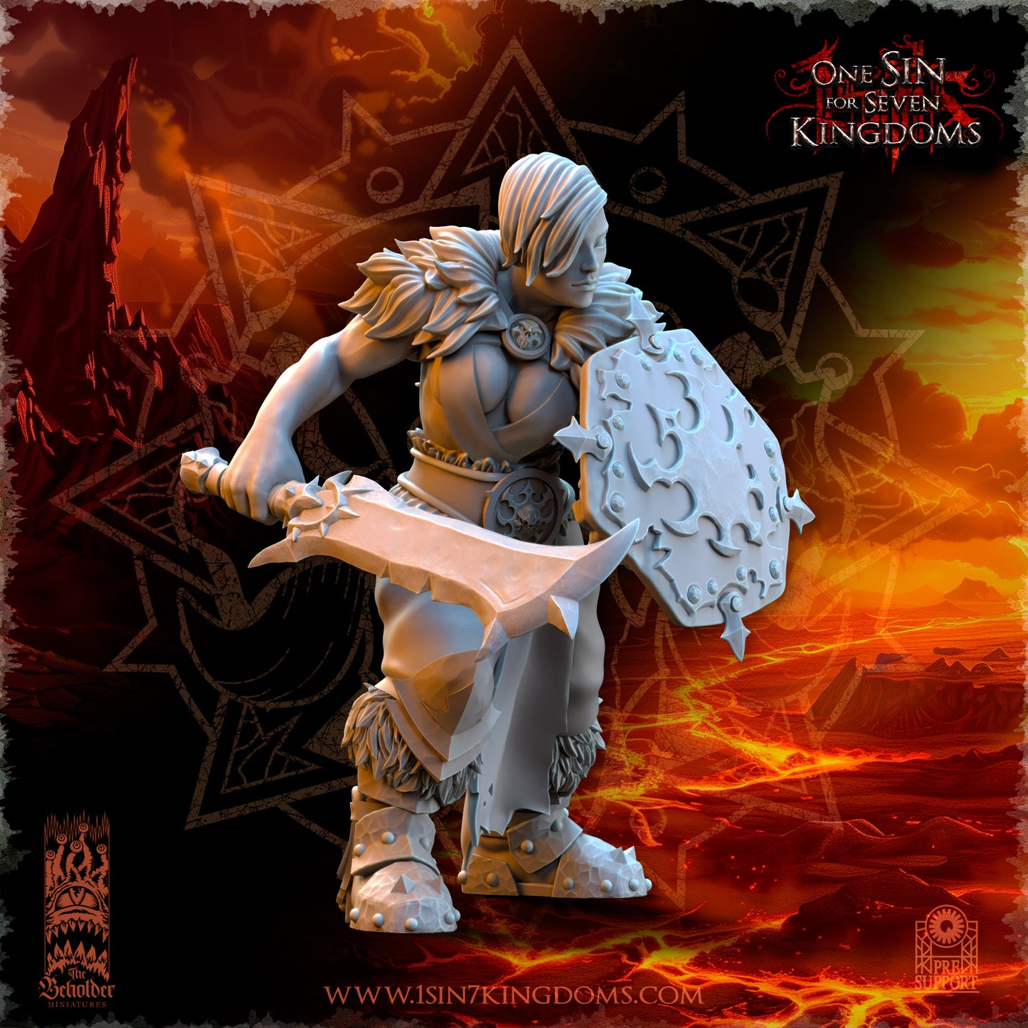 EE - Ohru Tree Shepherd - MULTI – ELFES À FEUILLES PERSISTANTES - Fantasy – The Beholder Miniatures 25-04