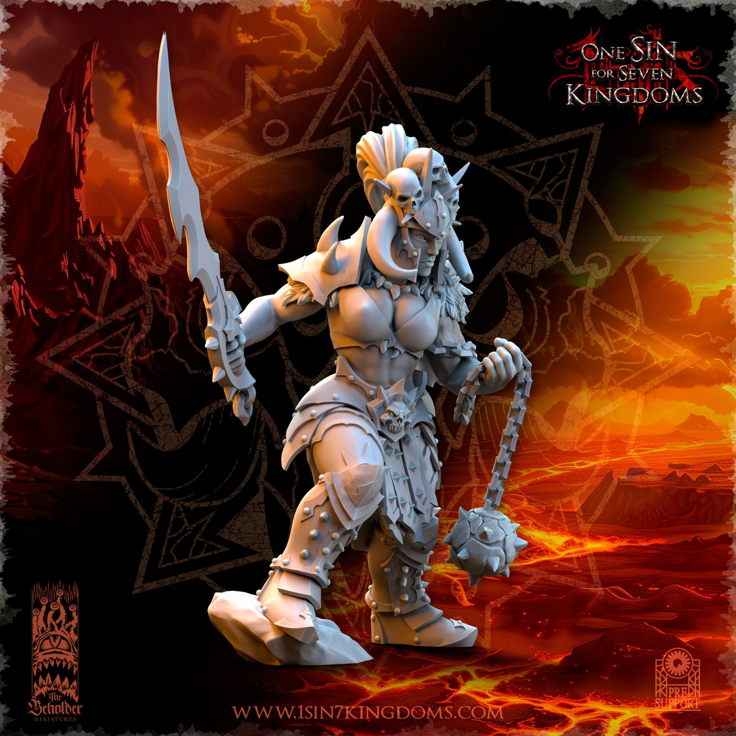 EE - Ohru Tree Shepherd - MULTI – ELFES À FEUILLES PERSISTANTES - Fantasy – The Beholder Miniatures 25-04