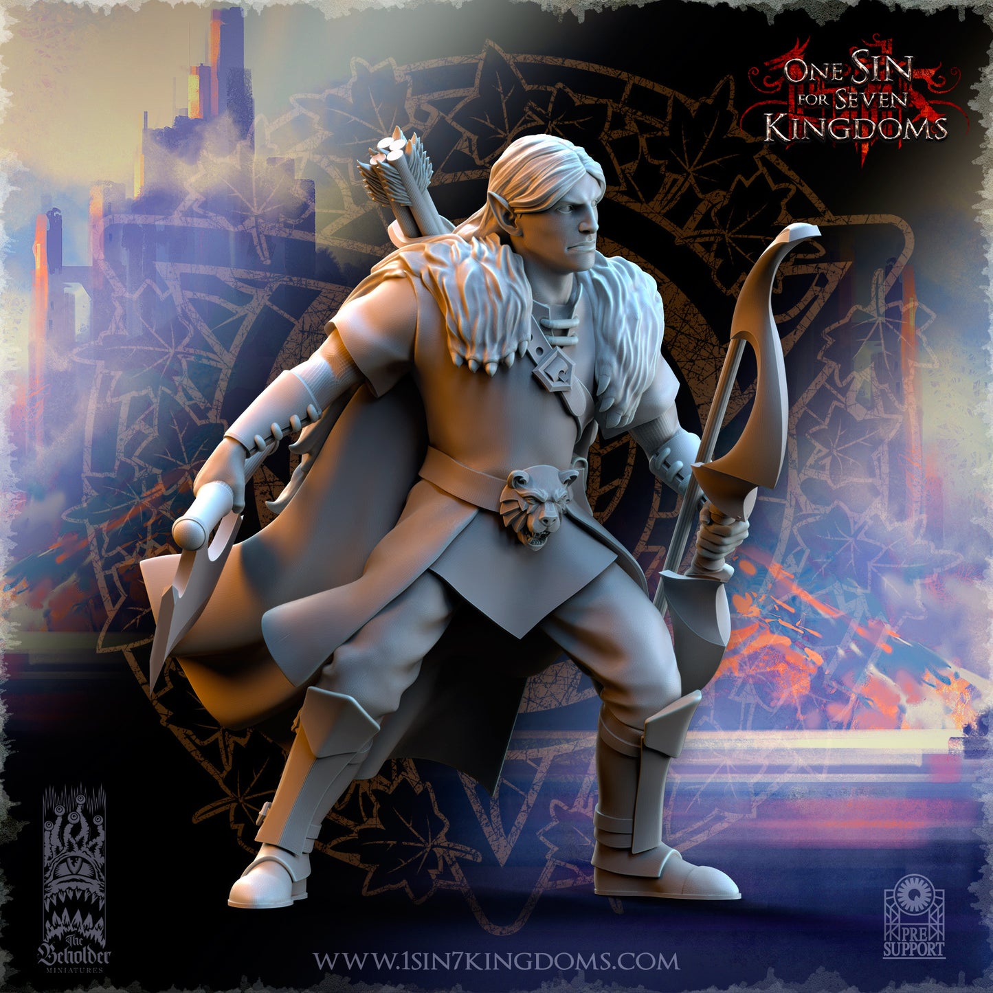 SE - Woodmen - BR – SILVERMOON ELVES - Fantasy – The Beholder Miniatures 25-05