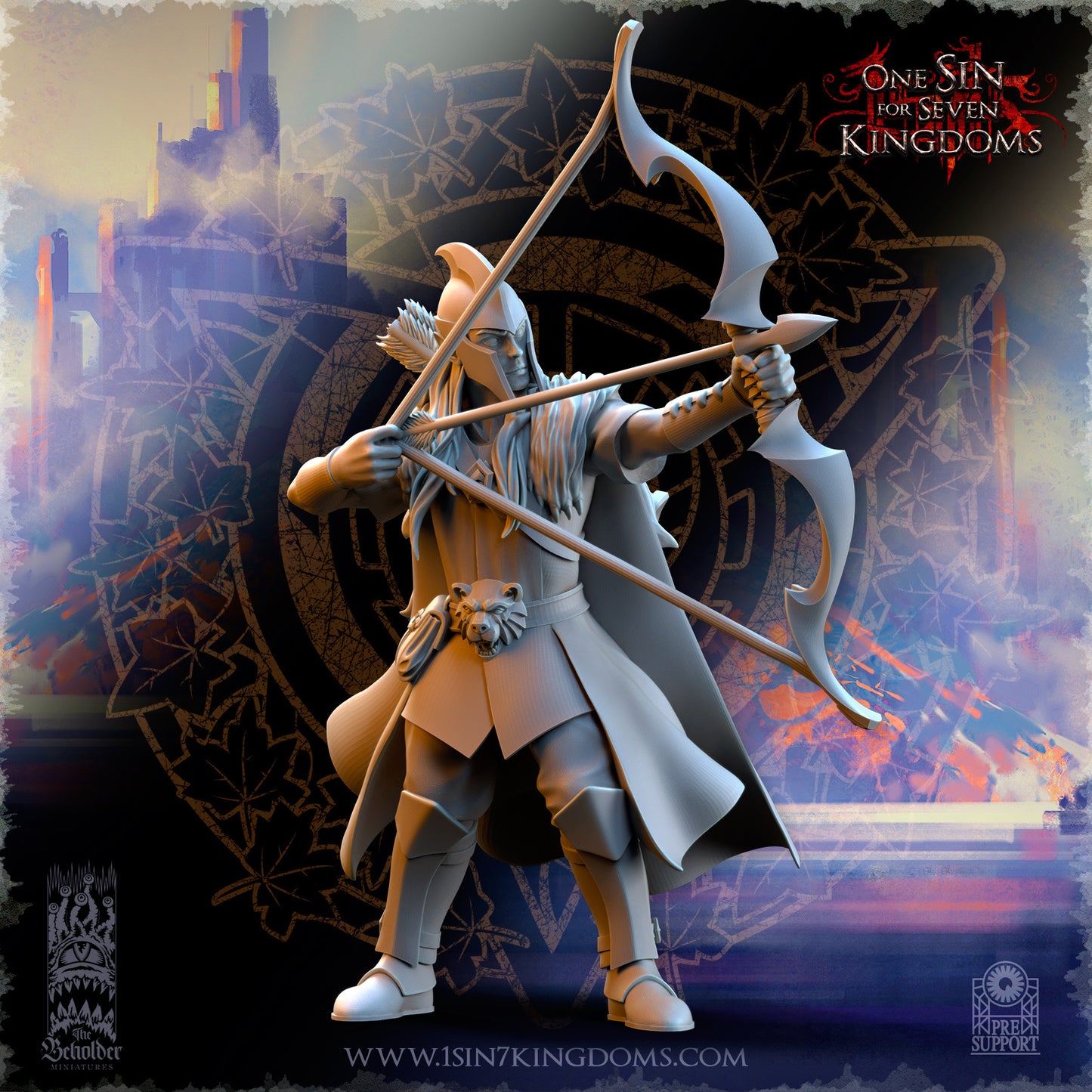 SE - Woodmen - BR – SILVERMOON ELVES - Fantasy – The Beholder Miniatures 25-05