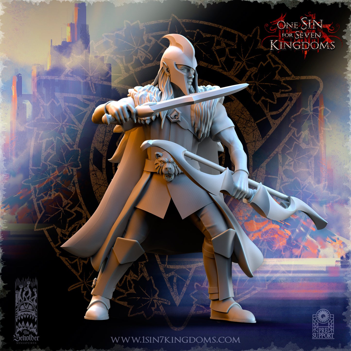 SE - Woodmen - BR – SILVERMOON ELVES - Fantasy – The Beholder Miniatures 25-05