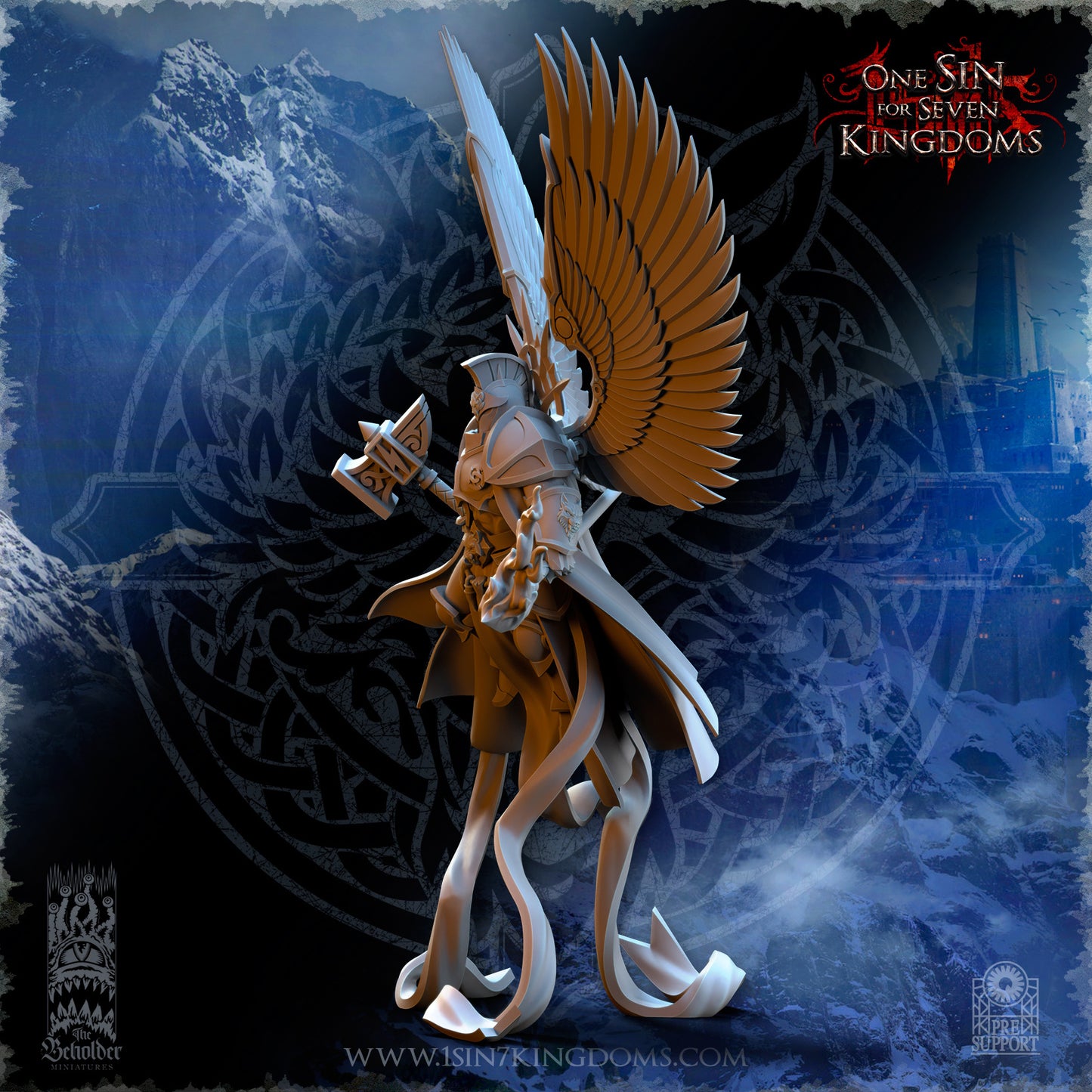 EE - Ohru Tree Shepherd - MULTI – ELFES À FEUILLES PERSISTANTES - Fantasy – The Beholder Miniatures 25-04