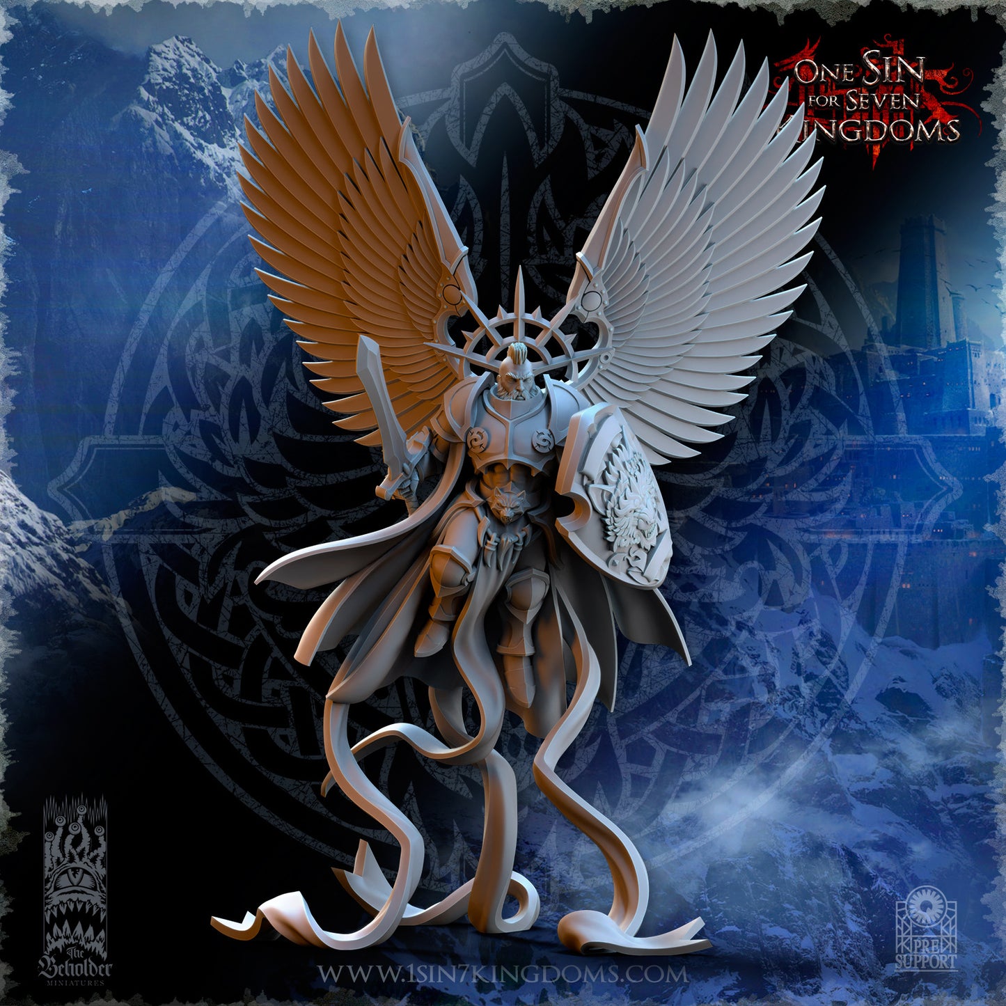 EE - Ohru Tree Shepherd - MULTI – ELFES À FEUILLES PERSISTANTES - Fantasy – The Beholder Miniatures 25-04