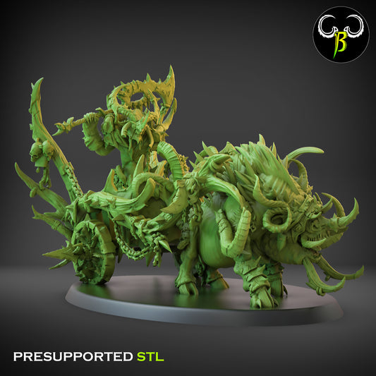 FB - Savage Lord on Chariot - MULTI - FALLEN BEAST - Fantasy – ClayBeastCreation