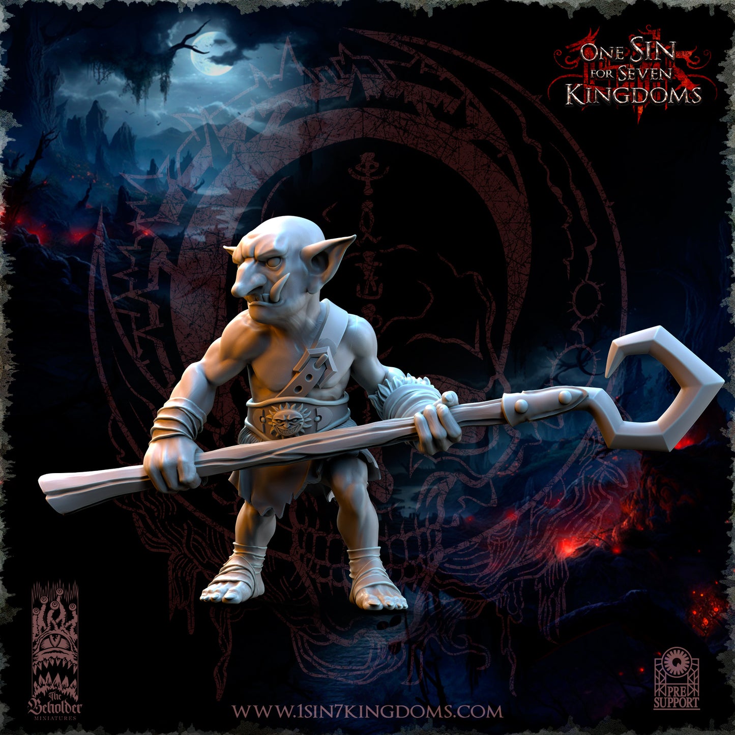 EE - Ohru Tree Shepherd - MULTI – ELFES À FEUILLES PERSISTANTES - Fantasy – The Beholder Miniatures 25-04