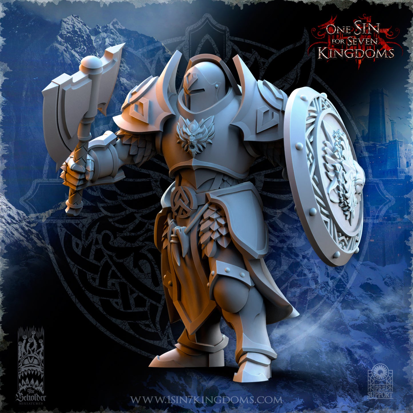 EE - Ohru Tree Shepherd - MULTI – ELFES À FEUILLES PERSISTANTES - Fantasy – The Beholder Miniatures 25-04