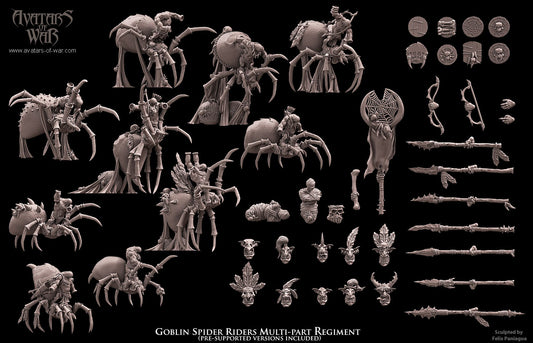 GOBLIN - Goblin Spider Riders - MULTI - GOBLIN - Fantasy – Avatars of War