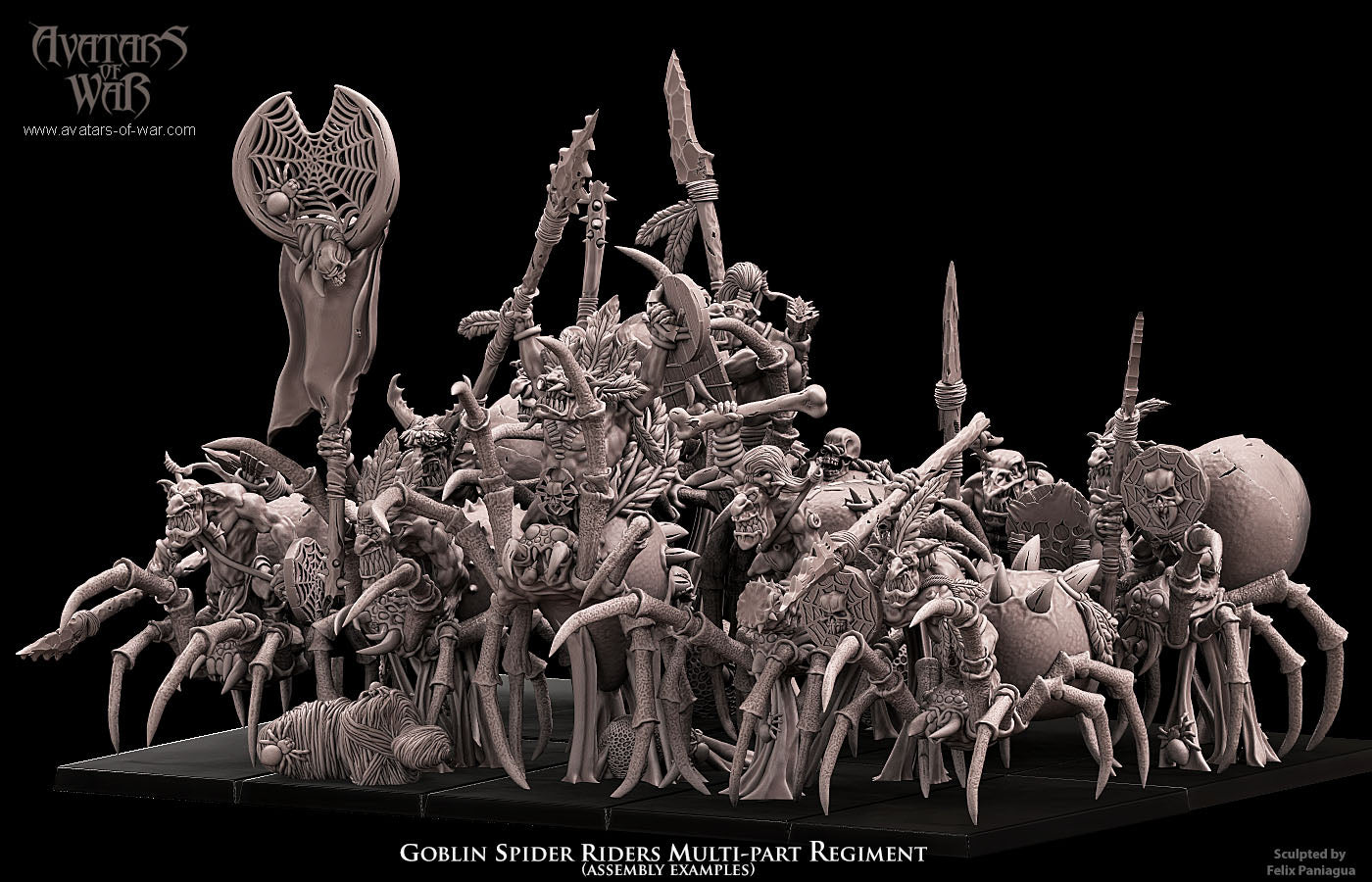 ORC - Orques de Fer avec un régiment d'armes puissantes - BR - ORCS - Fantasy – Avatars de Guerre