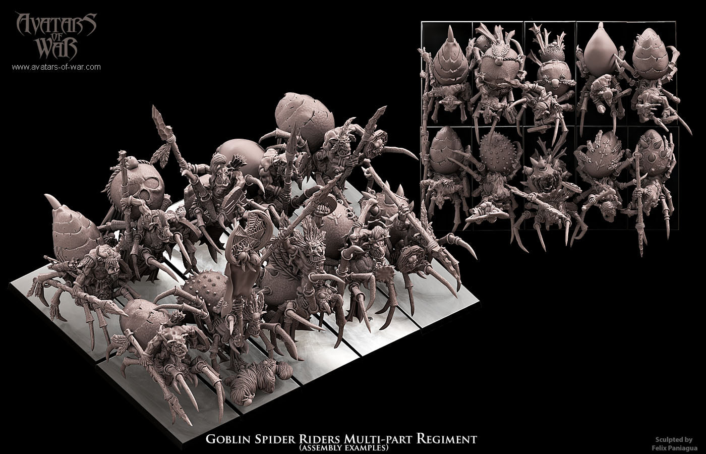 ORC - Orques de Fer avec un régiment d'armes puissantes - BR - ORCS - Fantasy – Avatars de Guerre