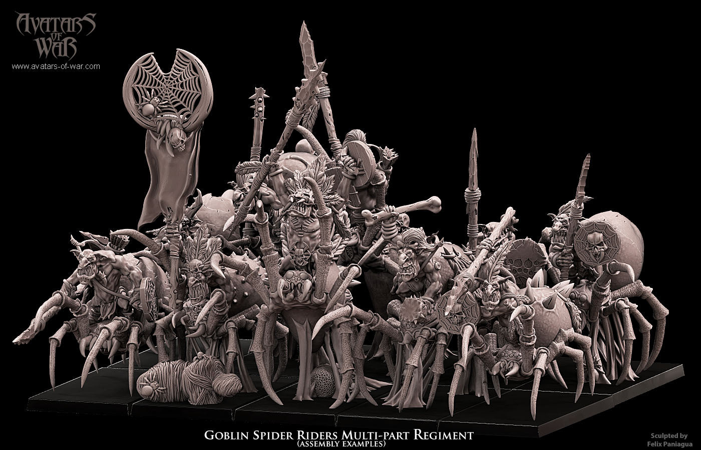 ORC - Orques de Fer avec un régiment d'armes puissantes - BR - ORCS - Fantasy – Avatars de Guerre