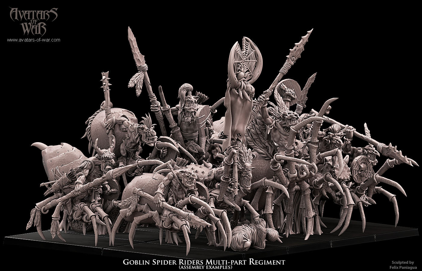 ORC - Orques de Fer avec un régiment d'armes puissantes - BR - ORCS - Fantasy – Avatars de Guerre