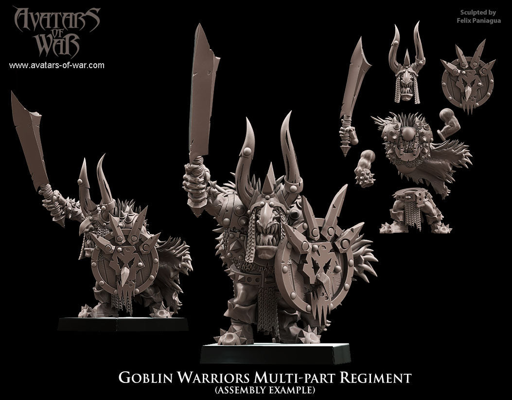 ORC - Orques de Fer avec un régiment d'armes puissantes - BR - ORCS - Fantasy – Avatars de Guerre