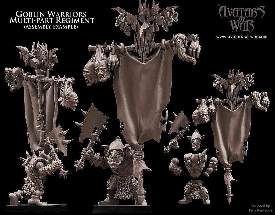 GOBLIN - Goblin Warriors Regiment - MULTI - GOBLIN - Fantasy - Avatars of War